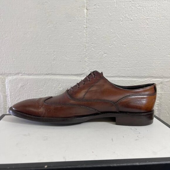 To Boot New York Adam Derrick Brown Leather Wingtip Oxford Dress Shoes Men\'s 9.5